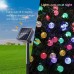 Toodour Solar String Lights 50 LED 29.5ft Solar Patio Lights with 8 Modes, Waterproof Crystal Ball String Lights for Patio, Lawn, Party, Wedding, Garden, Outdoor Decorations (Multicolor)