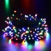 Toodour Solar Christmas Lights, 2 Packs 72ft 200 LED 8 Modes Solar String Lights, Waterproof Solar Outdoor Christmas Lights for Garden, Patio, Fence, Balcony, Christmas Tree Decorations (Multicolor)