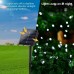 Toodour Solar Christmas Lights, 72ft 200 LED 8 Modes Solar String Lights, Waterproof Solar Fairy Lights for Xmas Tree, Garden, Patio, Holiday, Party, Outdoor Christmas Decorations (White)