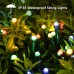 Upgraded Solar String Lights Outdoor 121ft 350 LED 8 Modes Solar Fairy Lights, Waterproof Outdoor String Lights for Garden, Patio, Holiday, Party, Balcony Decorations (Multicolor)