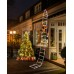 Toodour LED Christmas Lights - 10ft Christmas Decorative Ladder Lights with Santa Claus, Christmas Decorations Lights for Indoor Outdoor, Window, Garden, Home, Wall, Xmas Tree Decor (Multicolor)