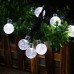 Toodour Solar String Lights 50 LED 23ft Solar Patio Lights with 8 Modes, Waterproof Crystal Ball String Lights for Patio, Lawn, Garden, Wedding, Party, Christmas Decor(Cool White)