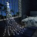 Toodour Christmas Lights, 317 LED 10ft X 9 Outdoor Christmas Decorations Lights with 12" Topper Star, 8 Lighting Modes Outside Christmas Tree Lights (White)
