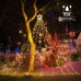 Toodour Christmas Lights, 317 LED 10ft X 9 Outdoor Christmas Decorations Lights with 12" Topper Star, 8 Lighting Modes Outside Christmas Tree Lights (Warm White)
