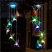 Toodour Solar Hummingbird Wind Chimes Outdoor Colors Changing Upgraded 7 LED Lights Energy Saving and Waterproof Hanging Shiny Lights for Home Patio Yard Garden Decor Great Gifts