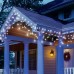 Toodour Christmas Icicle Lights, 360 LED, 29.5ft, 8 Modes, Icicle Christmas Lights with 60 Drops, Led Christmas Lights, Icicle Fairy Twinkle Lights for Party, Holiday, Wedding Decorations (White)