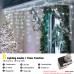 Toodour Christmas Icicle Lights, 360 LED, 29.5ft, 8 Modes, Icicle Christmas Lights with 60 Drops, Led Christmas Lights, Icicle Fairy Twinkle Lights for Party, Holiday, Wedding Decorations (White)