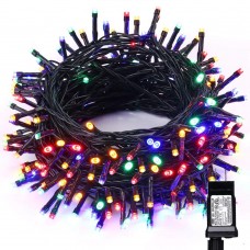 Toodour LED Christmas Lights, 72ft 200 LED String Lights with 8 Modes, Timer, Low Voltage Indoor Fairy Twinkle Lights for Christmas, Home, Garden, Party, Holiday, Xmas Tree Lights (Multicolor)
