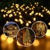 Toodour LED Christmas Lights, 72ft 200 LED String Lights with 8 Modes, Timer, Low Voltage Indoor Fairy Twinkle Lights for Christmas, Home, Garden, Party, Holiday, Xmas Tree Lights (Warm White)