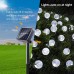 Toodour Globe Solar String Lights, 35.6ft 60 LED Outdoor Bulb String Lights,Waterproof 8 Modes Solar Patio Lights for Patio, Garden, Gazebo, Yard, Outdoors (White)